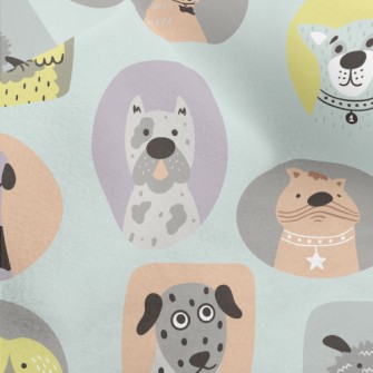 Portraits Of Different Dog Bre Micro Fleece