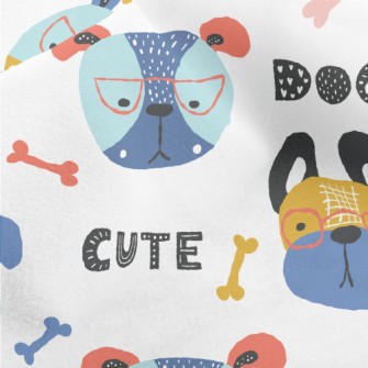 Colorful Creative Cute Dog Micro Fleece
