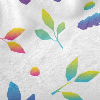 Colorful Gradient Leaves Minky