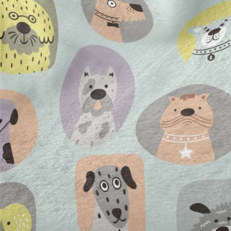 Portraits Of Different Dog Bre Minky