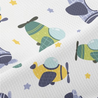 Color Helicopter Plane Piqué