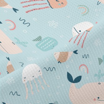 Colorful Children's Ocean  Piqué