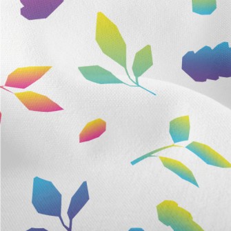 Colorful Gradient Leaves Lightweight Performance Linen