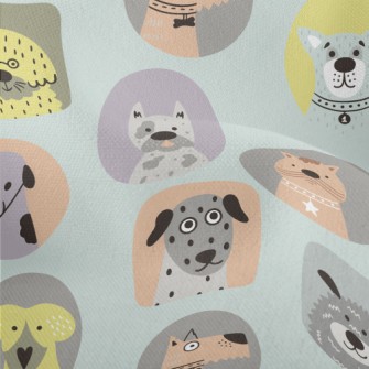 Portraits Of Different Dog Bre Lightweight Performance Linen