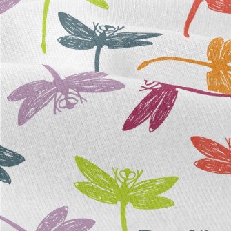 Colorful Hand Drawn Dragonfly Modern Jersey