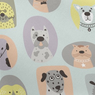 Portraits Of Different Dog Bre Pongee