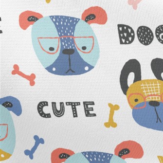 Colorful Creative Cute Dog Pongee