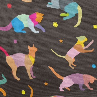 Color Block Cat Pongee