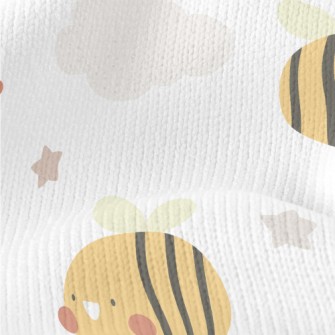 Cute Bees Flying In The Sky Stretch Jersey