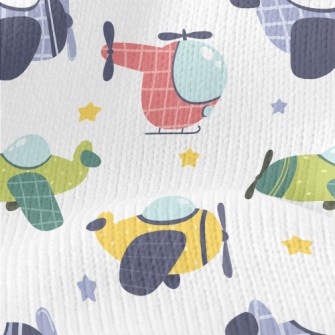 Color Helicopter Plane Stretch Jersey