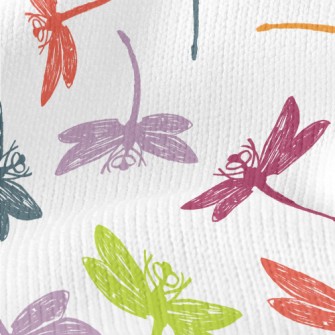 Colorful Hand Drawn Dragonfly Stretch Jersey