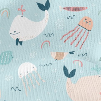 Colorful Children's Ocean  Stretch Jersey