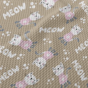 Cat In Sweater Birdseye Piqué