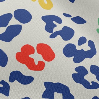 Colorful Bright Leopard Print Chiffon