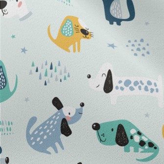 Colorful Cute Dog Chiffon
