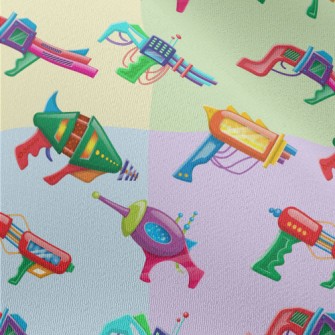 Colorful 3D Various Pistols Chiffon