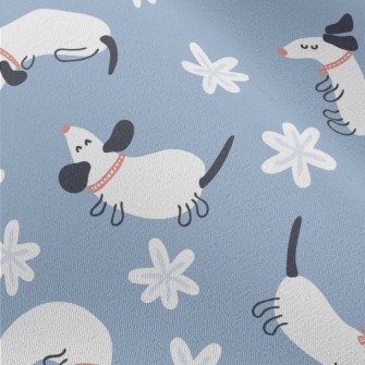 White Dormant Dachshund Chiffon