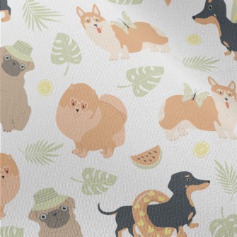 Summer Cute Dog Chiffon