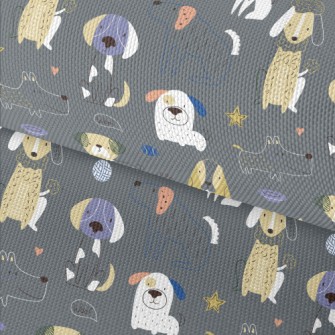 Simple Hand Drawn Dog Waterproof Oxford