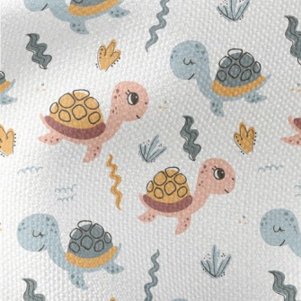Cute Turtle For Children Waterproof Canvas