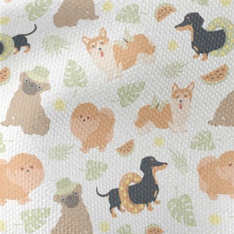 Summer Cute Dog Waterproof Canvas