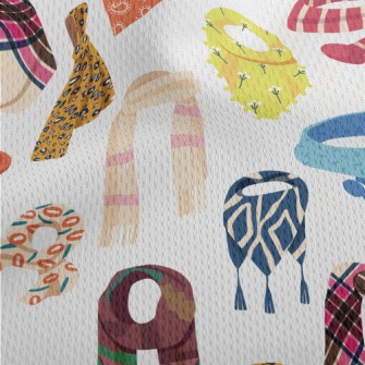 Various Scarves And Neck Scarv Athletic Mesh Flat Back