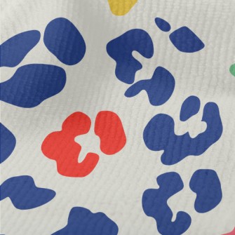 Colorful Bright Leopard Print Terry