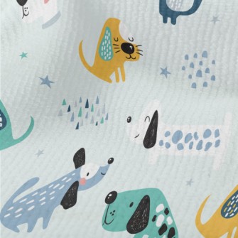 Colorful Cute Dog Terry