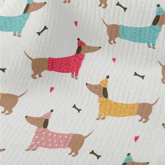 Dachshund Wearing Sweater Terry