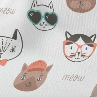 Different Cat Faces Terry