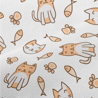 Lively And Cute Orange And Whi Performance Linen