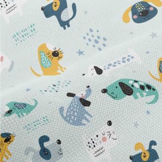 Colorful Cute Dog Performance Linen