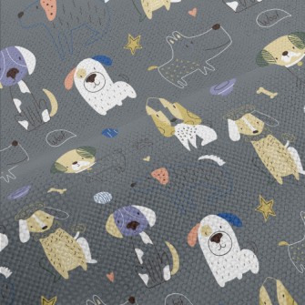 Simple Hand Drawn Dog Performance Linen