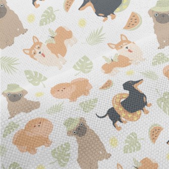 Summer Cute Dog Performance Linen