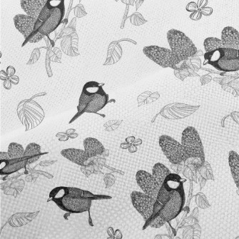 Detailed Hand-painted Bird Performance Linen