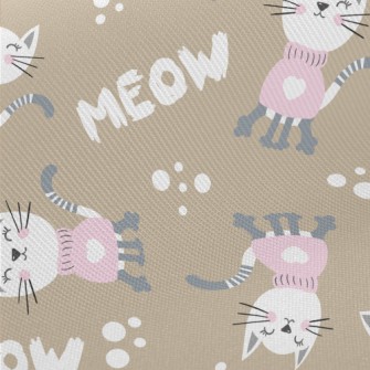 Cat In Sweater Twill