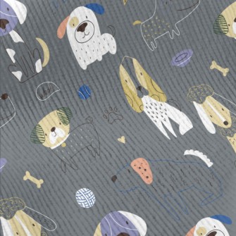 Simple Hand Drawn Dog Standard Corduroy