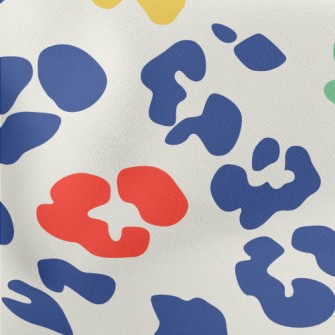 Colorful Bright Leopard Print Stretch Ponte