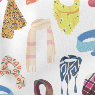 Various Scarves And Neck Scarv Stretch Ponte