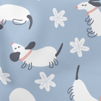 White Dormant Dachshund Stretch Ponte