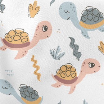 Cute Turtle For Children Stretch Ponte
