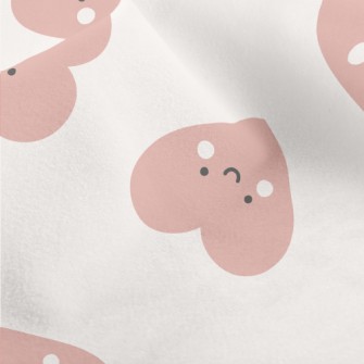 Cute Smiling Love Heart Micro Fleece