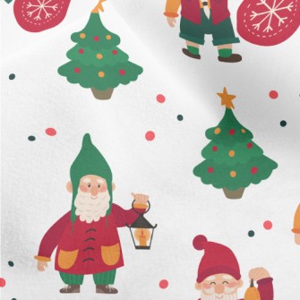 Cute Christmas Dwarf Micro Fleece