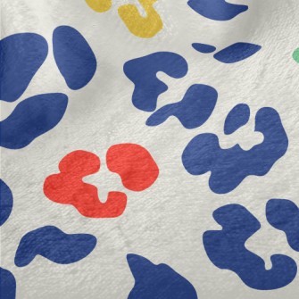 Colorful Bright Leopard Print Minky