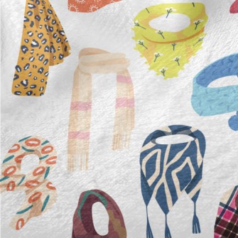 Various Scarves And Neck Scarv Minky