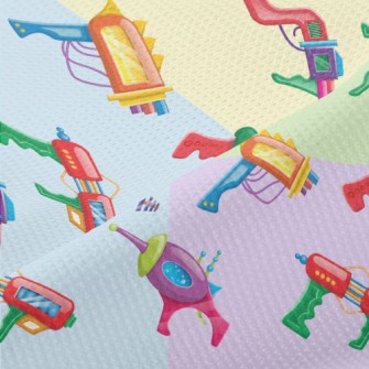 Colorful 3D Various Pistols Piqué