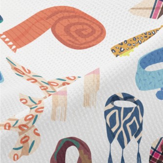 Various Scarves And Neck Scarv Piqué