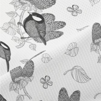 Detailed Hand-painted Bird Piqué