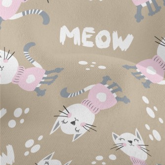 Cat In Sweater Lightweight Performance Linen