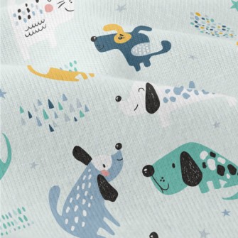 Colorful Cute Dog Modern Jersey